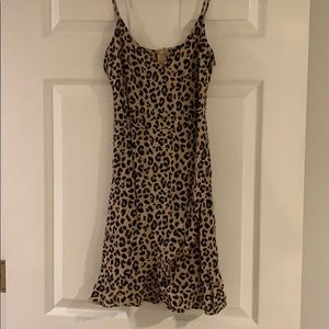 Cheetah Wrap Dress
